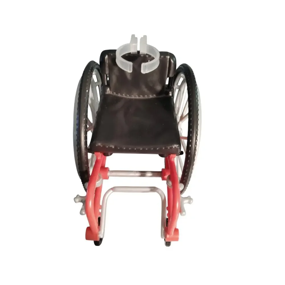 Mattel Barbie Doll Rolling Red Wheelchair Accessory